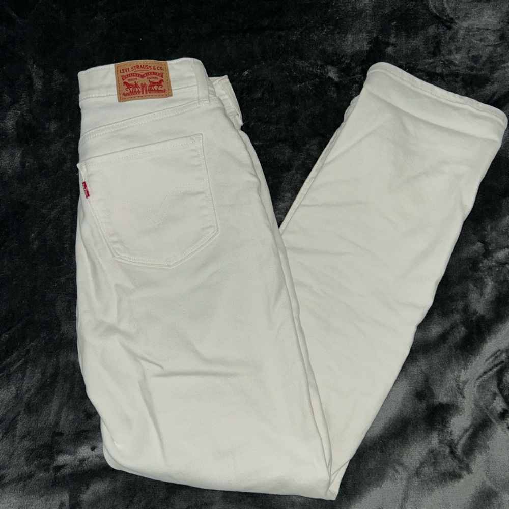 Levi's Classic Straight White Jeans
